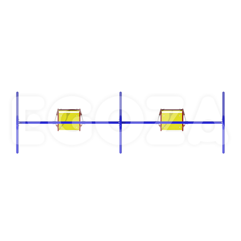 Качели на гибких подвесах "Двойные" 1004